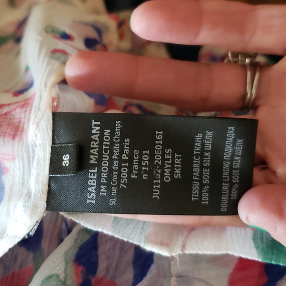 Isabel Marant Silk Etoile Orka Top/Skirt Set .Skirt 36/4 Top 38/6 (Note Size) - Picture 10 of 15
